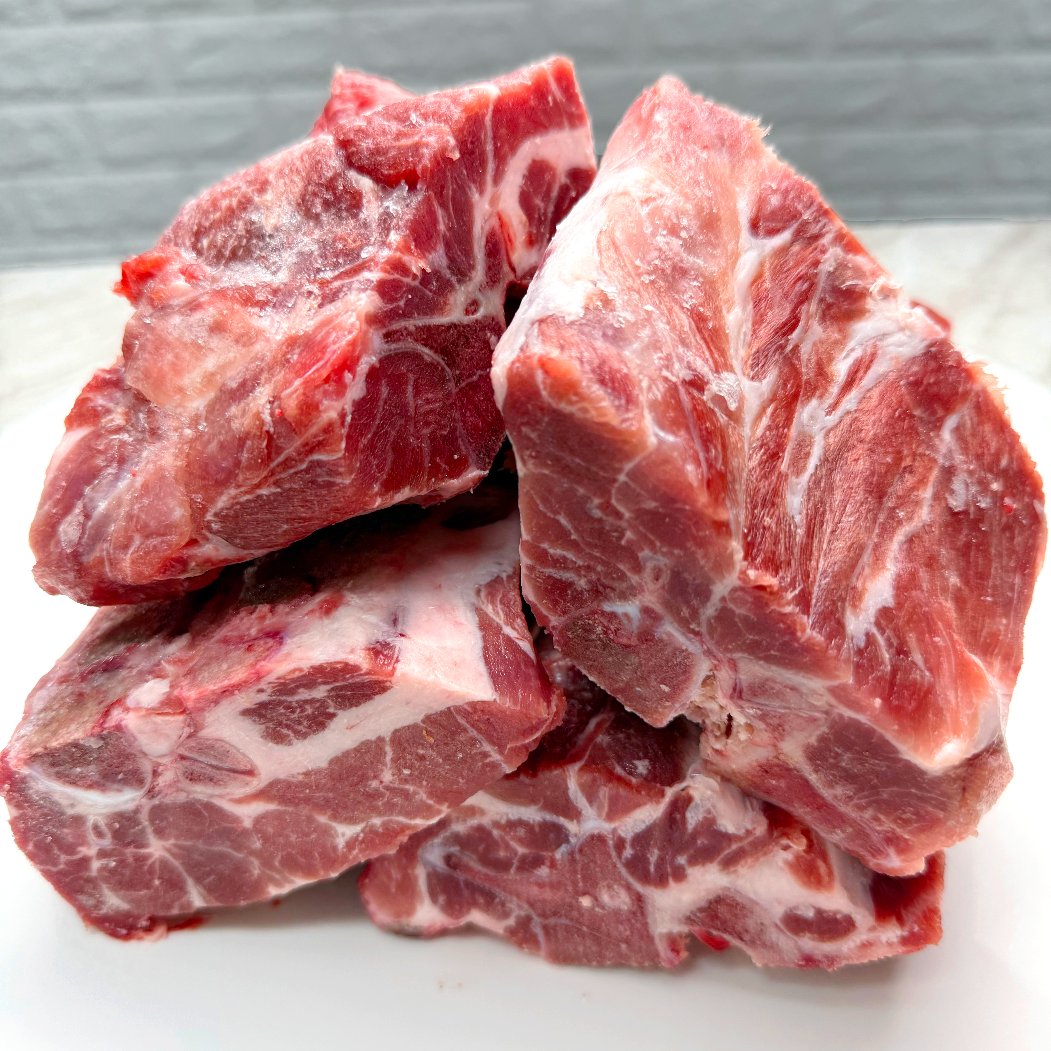 바라던 담백한 살코기 많은 돼지 목뼈 1kg 감자탕 해장국용