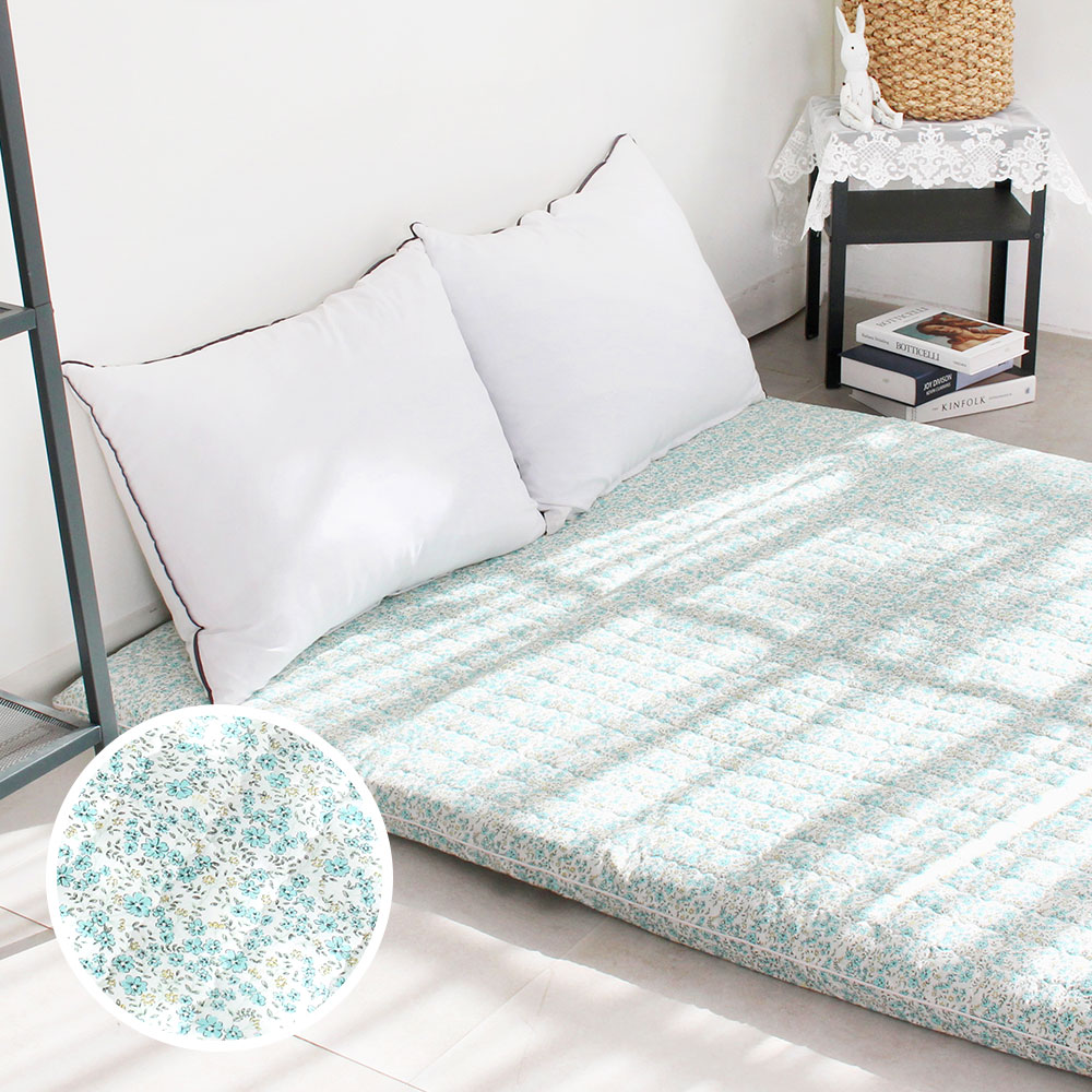 아르떼베딩 메리골드 요매트(요커버+솜매트) 100%국산 순면누빔 이불 바닥요