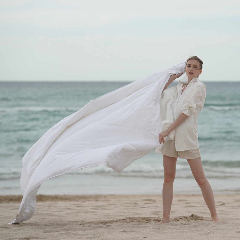 [네이버단독] 클래식패브릭 여름구스이불 먼지없는 알러지케어 항균 SS