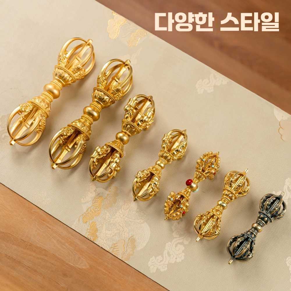 고스트캠프 금강저 불교용품 황동 금강궐 1개 9가닥 금강 유봉 11.5cm - 상세 이미지 4