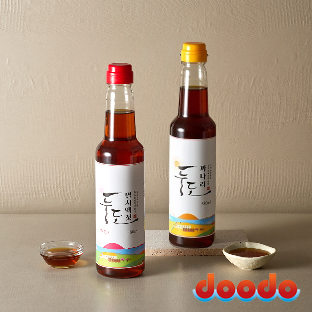 두도 멸치액젓 까나리액젓 3년숙성 프리미엄 원액 혼합2호B 세트 580ml, 2개 - 메인 이미지