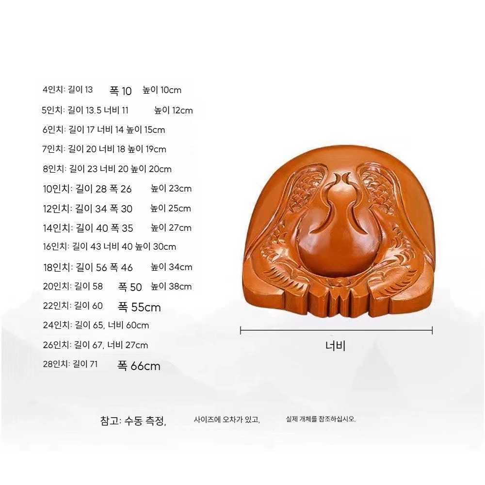 고스트캠프 목탁 사원 용품 불교 물고기 미니 4인치 목어 세트 - 상세 이미지 4