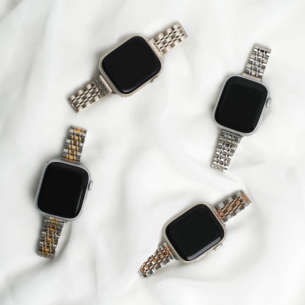 티엑스엘엑스 애플워치 10 9 8 7 SE SE2 슬림 쥬빌레 여성 메탈 스트랩 밴드 시계줄