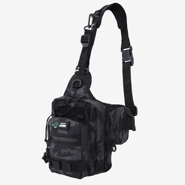 쿠미 막담아 워킹 루어 낚시 보조 가방 슬링백 허리가방 힙색 배스 밀리터리