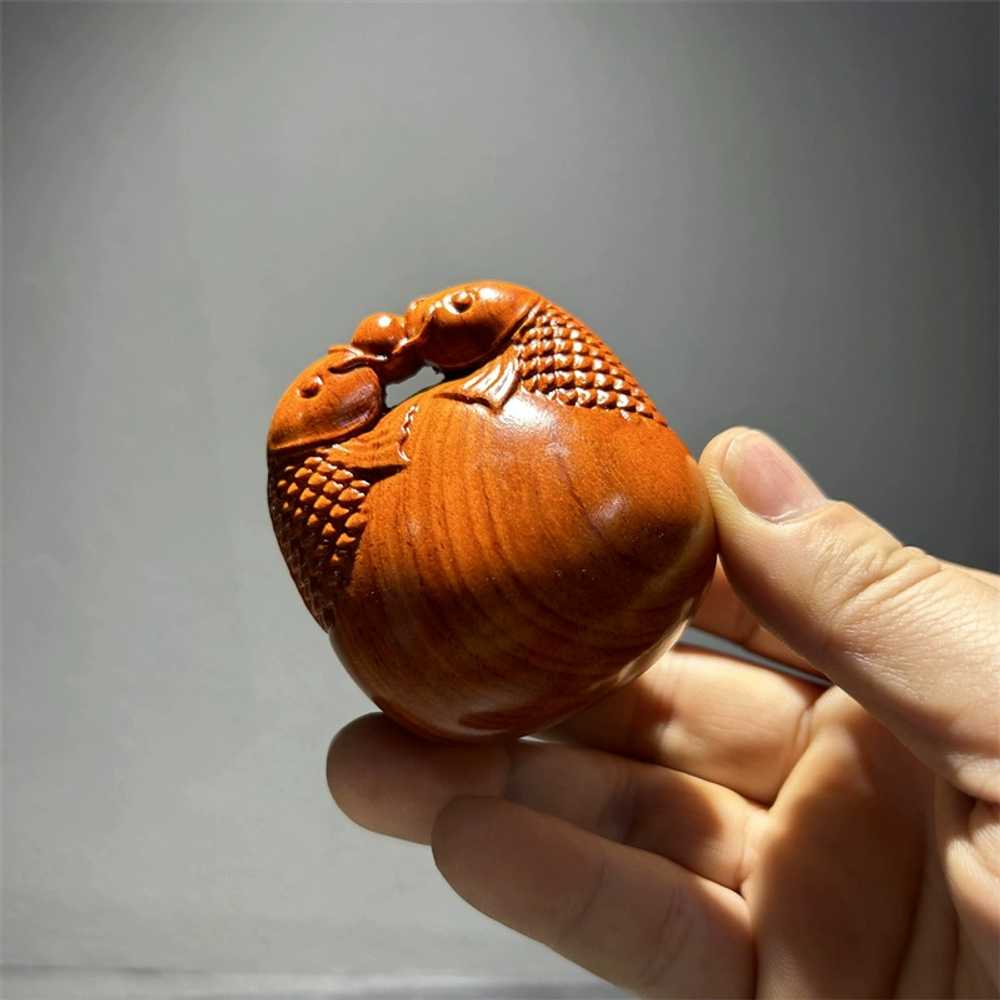 고스트캠프 목탁 불교 타악기 세트 명상 미니 쌍어목어 6x6x4.5cm - 상세 이미지 3