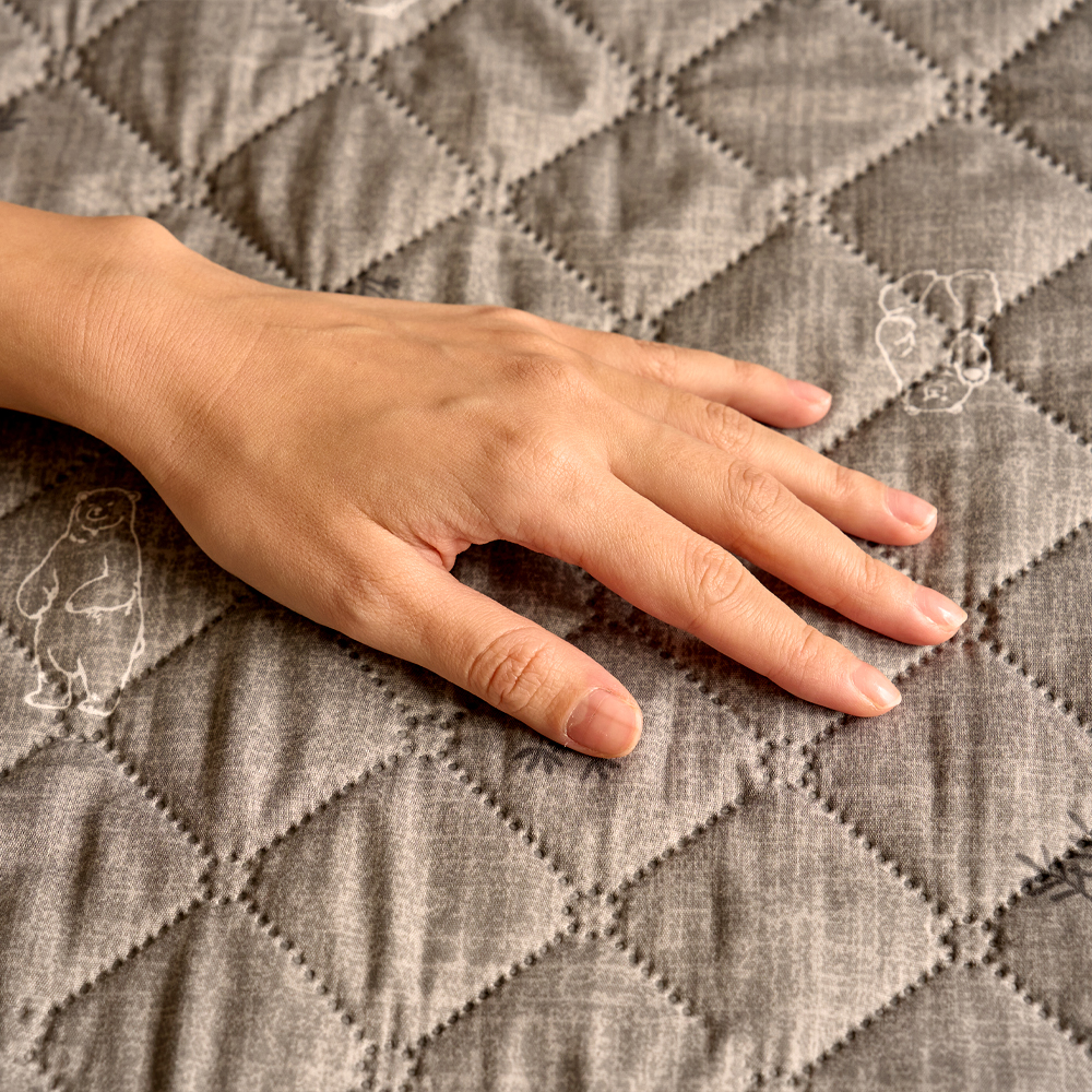 전자파없는 EMF 국산 한일의료기 탄소매트 카본 전기매트 전기요 전기장판 더블, 140x180cm, 그레이