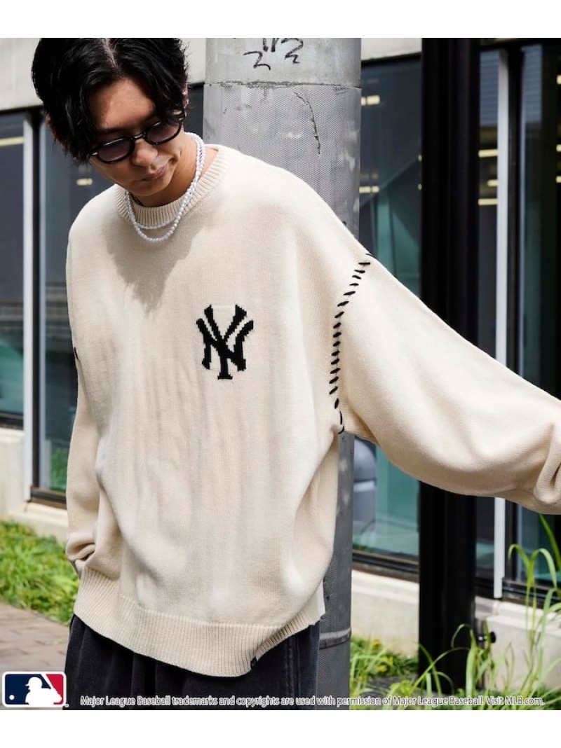 프릭스스토어 PUBLUX x MLB 엠엘비 별주 스티치 니트 4컬러 - 상품 이미지