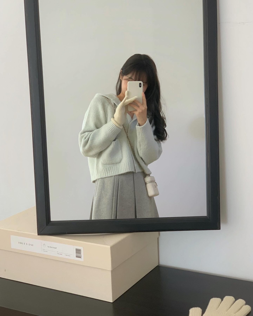 [SALE] [민트 당일] 리터 베니 알파카 후드 가디건 니트 겨울 가디건 상세 이미지 4