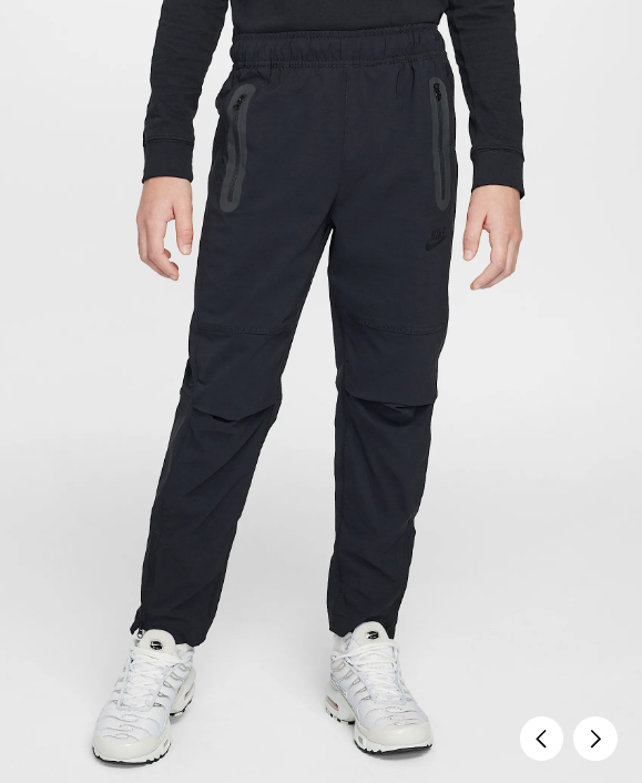 국내매장판 나이키 테크 주니어 남아 우븐 팬츠 HQ8921-010