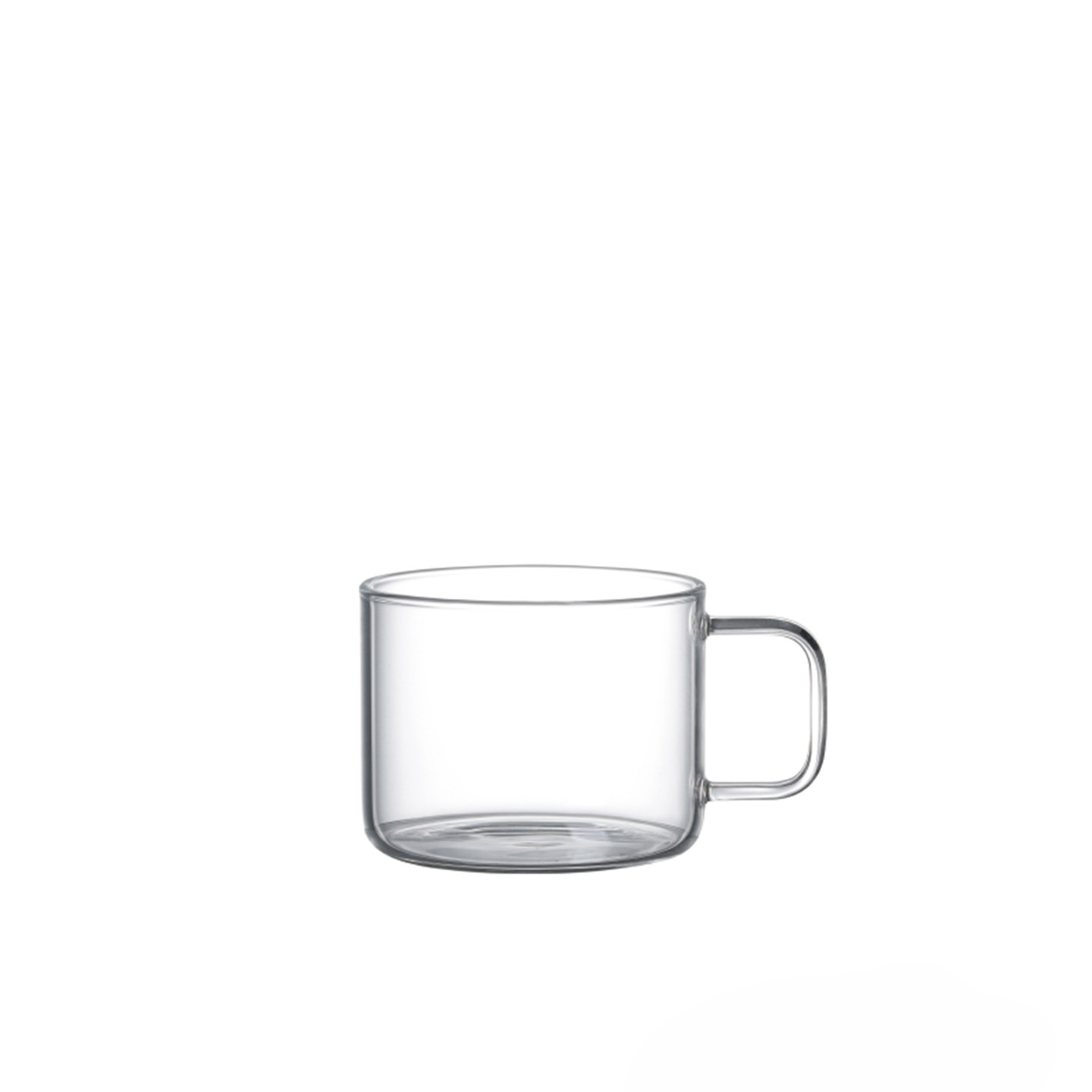 [마린] 베이직 내열유리 머그잔 250ml, 4개, 투명 - 상품 이미지