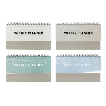 (택배비 무료) 한국산 모닝글로리 투명 PP 주간 스케줄러 랜덤1개