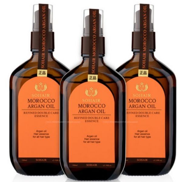 쏘헤어 모로코 아르간 오일 리파인드 더블케어 헤어에센스 100ml x 3병 : 현스헬시