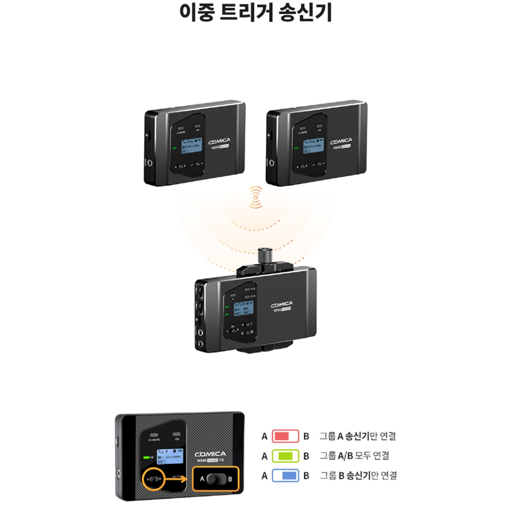 2채널무선마이크 유튜브 휴대용 마이크 - 상세 이미지 4