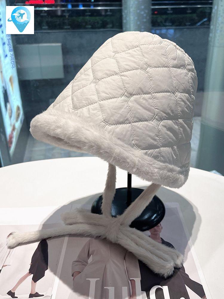패딩 누비 털모자 보넷 벙거지 버킷햇 - 상세 이미지 2