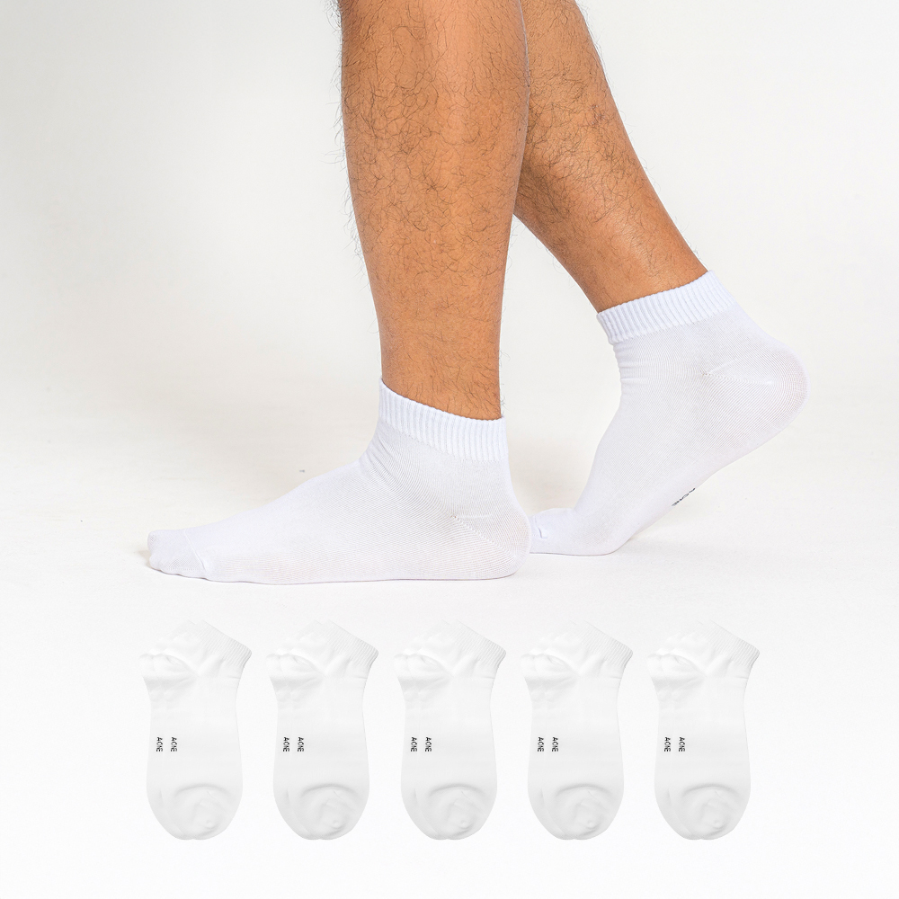 에이원 남성용 실속형 무지 초미니 양말 5켤레