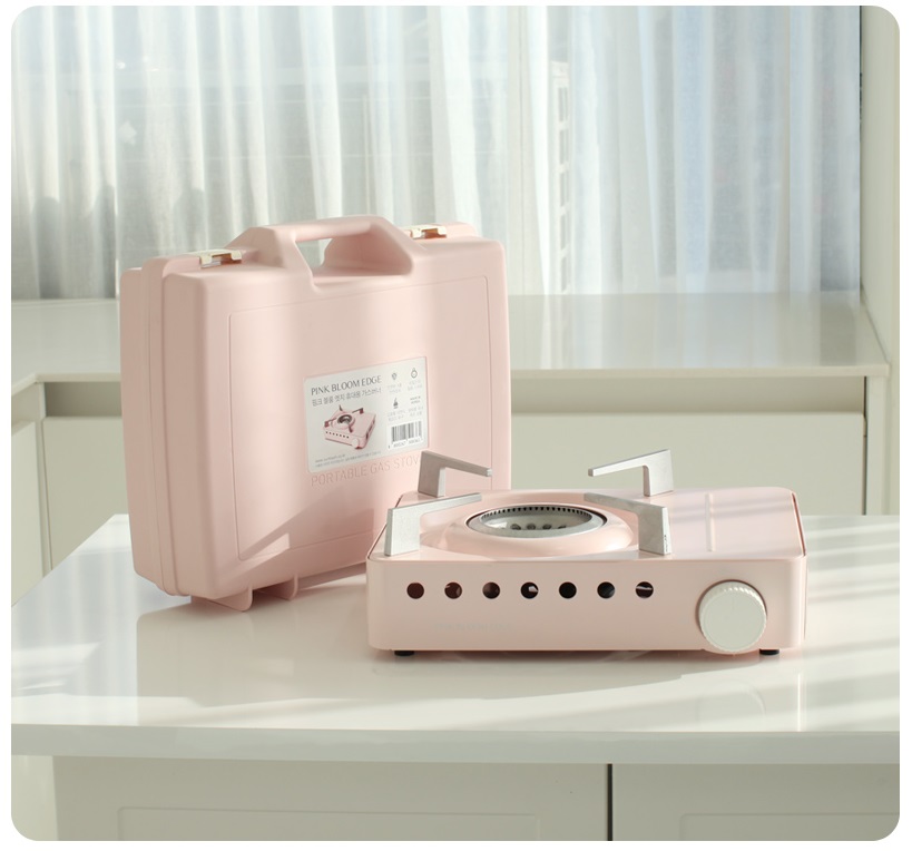 [신제품] 핑크블룸엣지 휴대용 가스버너 캠핑 버너 가스렌지