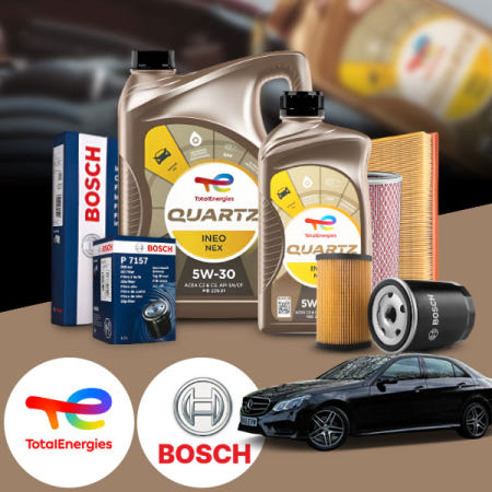 유백몰 E300 W212 (M276) 가솔린 토탈 쿼츠 이네오 넥스 5W30 엔진오일필터세트 7Liter