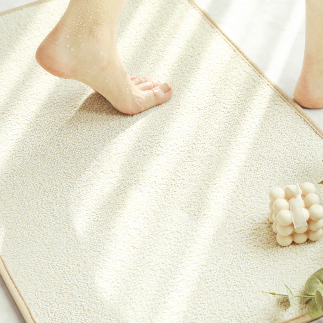 킨포크 발매트 욕실 주방 싱크대 현관 도어 웰컴 러그 논슬립 발판 60x40 - 상품 이미지