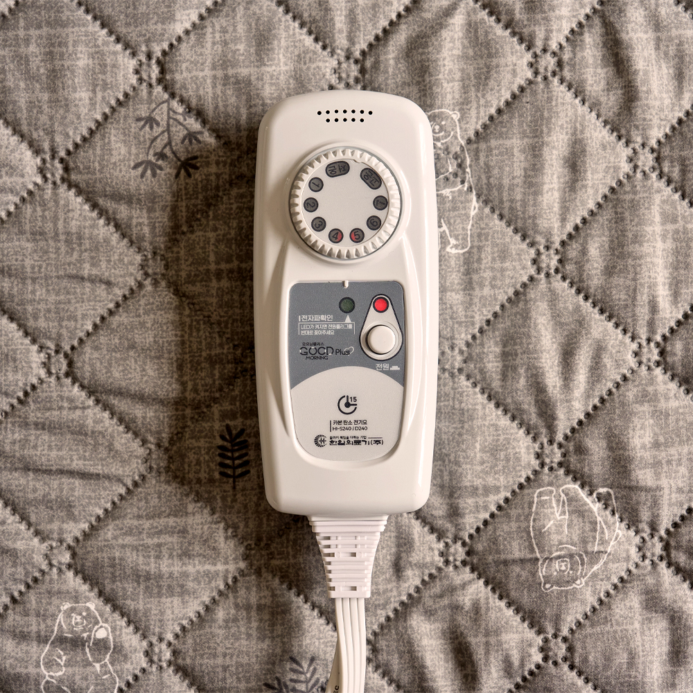 전자파없는 EMF 국산 한일의료기 탄소매트 카본 전기매트 전기요 전기장판 더블, 140x180cm, 그레이