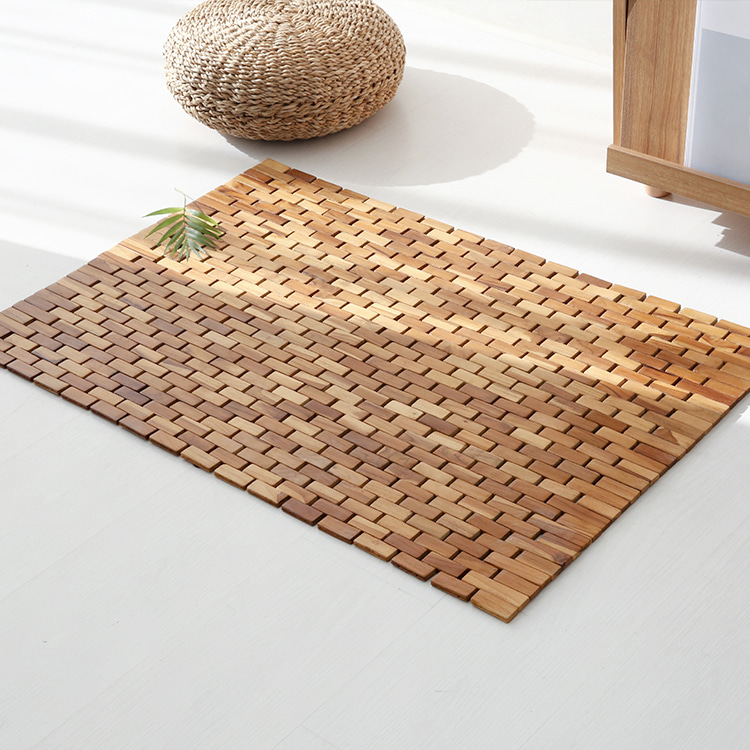 KOMATO 원목롤매트 티크 60x90 A타입 3097.8806, 60x90cm - 상세 이미지 2