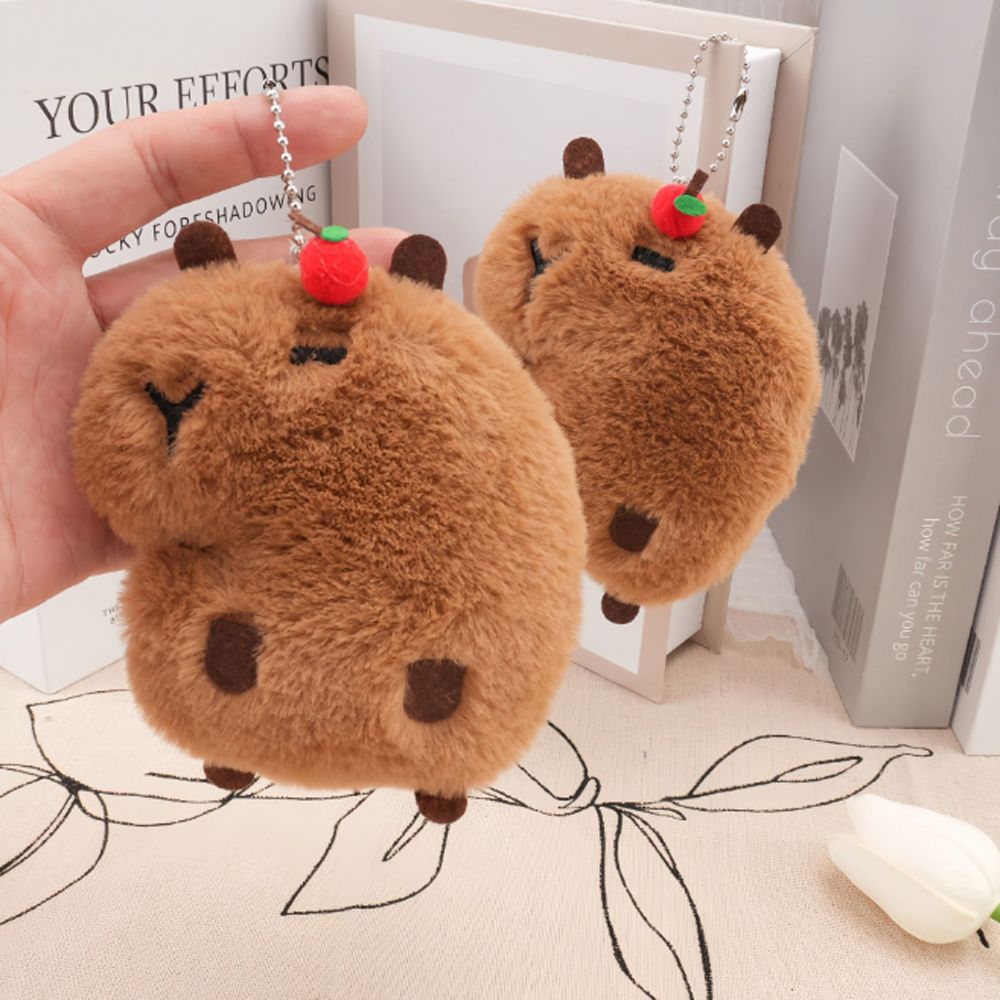 카피바라 인형 키링 키홀더 귀여운 동물 가방고리 백꾸 가꾸 백참 - 메인 이미지