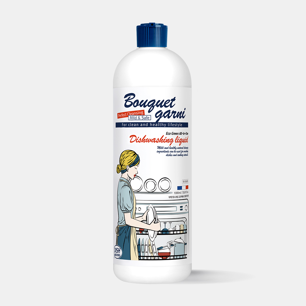 [1개] 부케가르니 식기세척기 세제 1L 액체형 대용량 식세기 sk lg 밀레 삼성 호환