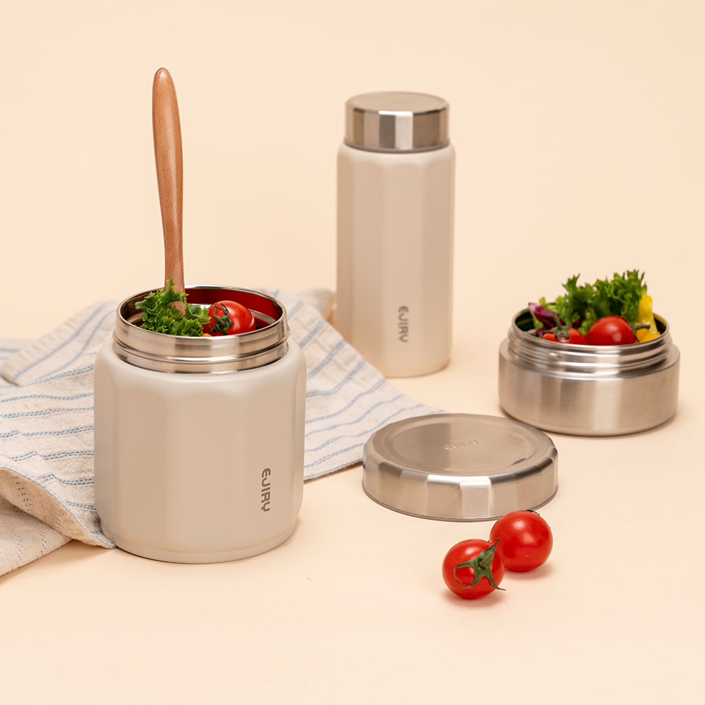 에지리 텐글 푸드자 316스텐 보온도시락통 스텐도시락 죽통 450ml