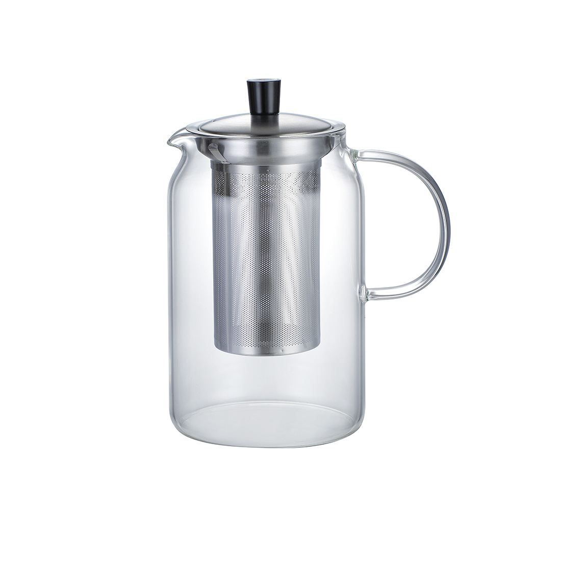 [마린] 스텐필터 내열유리 티포트 1000ml, 투명 - 상품 이미지