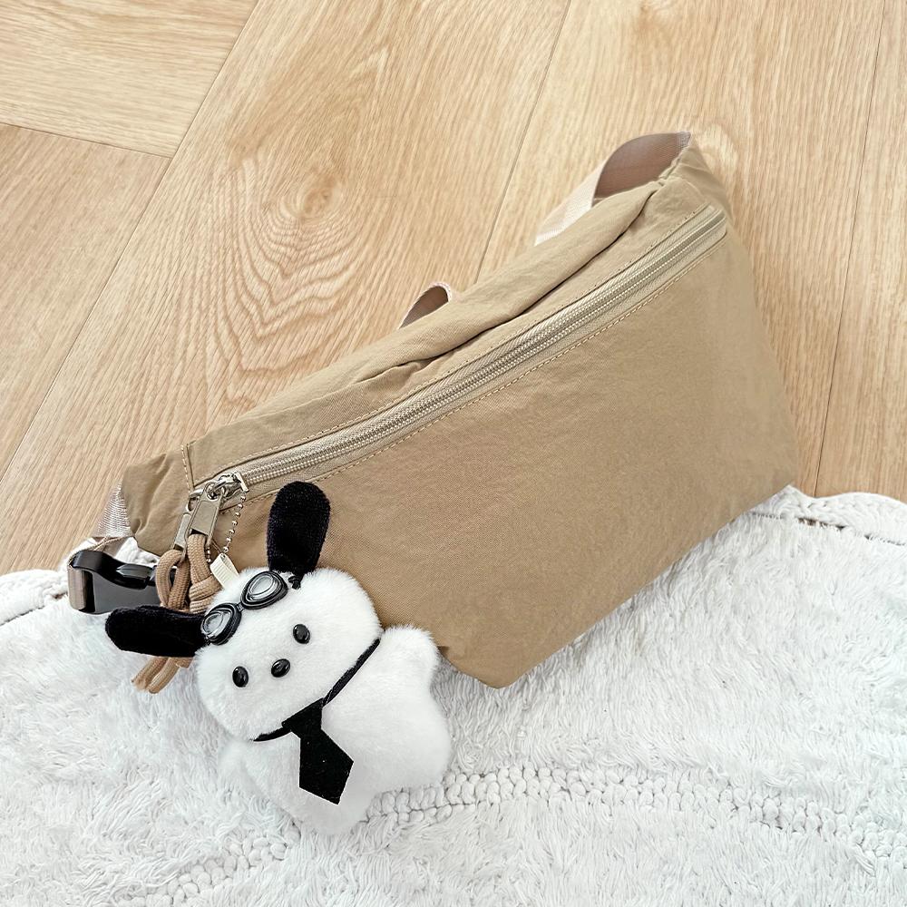 프롬헤븐 킹워트 키링 캐주얼 남녀공용 무지 힙색 키링가방 - 상세 이미지 5