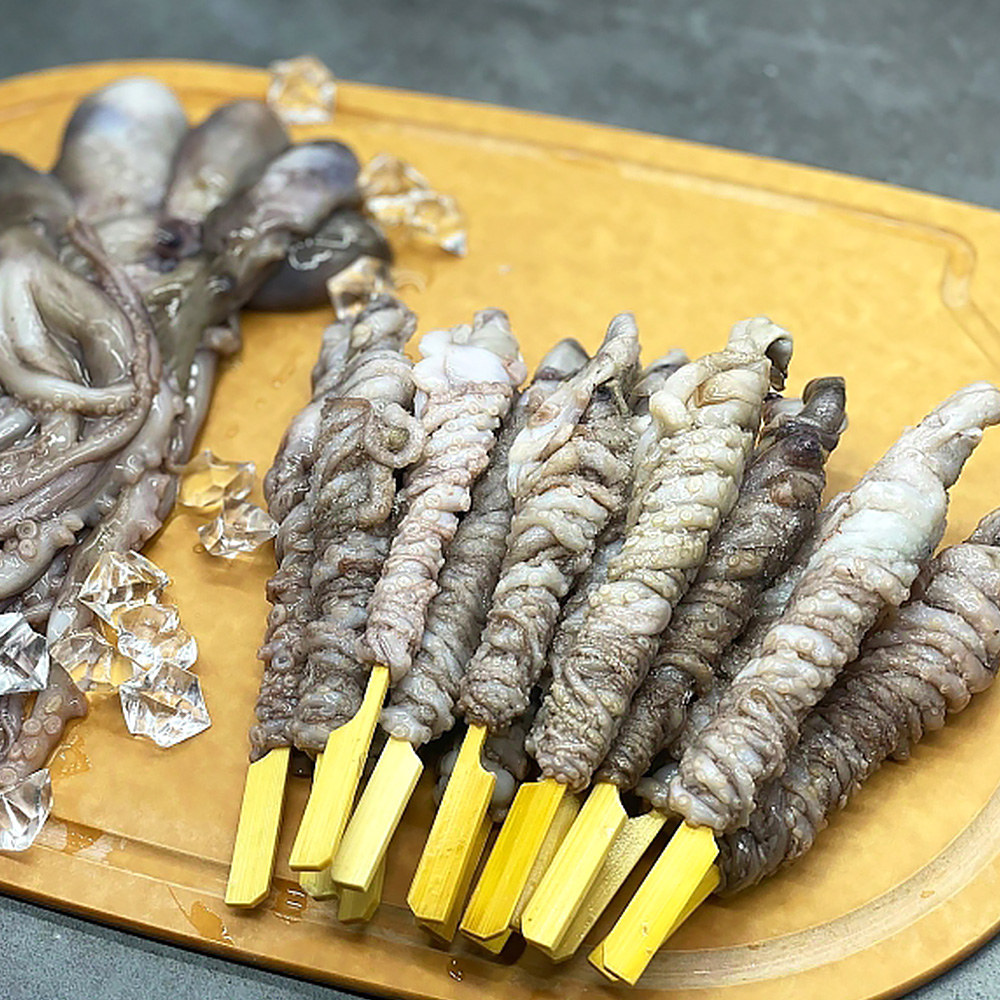 그곳에가면 산지직송 맛상 낙지호롱 900g 싱싱한 급랭 바비큐 캠핑용 낙지 꼬치 구이