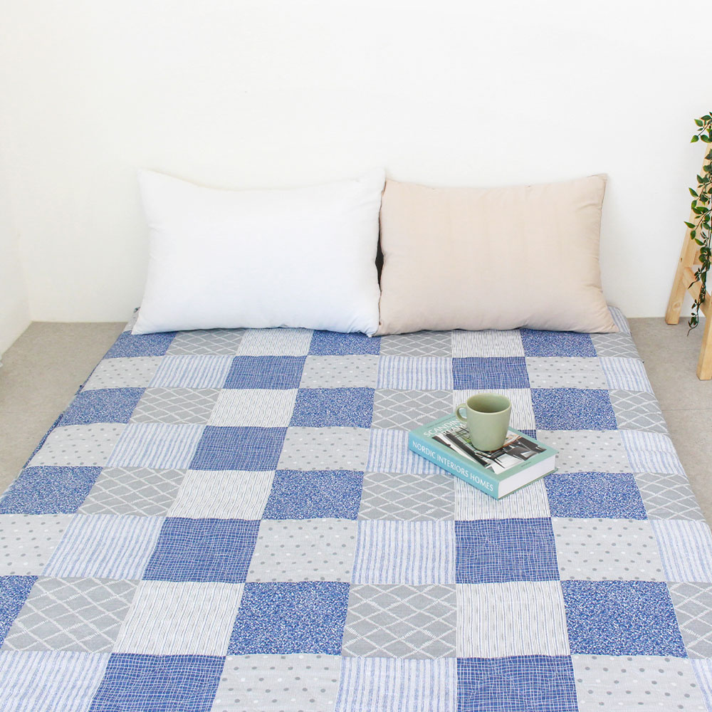 아르떼베딩 리치 요매트(요커버+솜매트) 100%국산 누빔 바닥에까는 이불