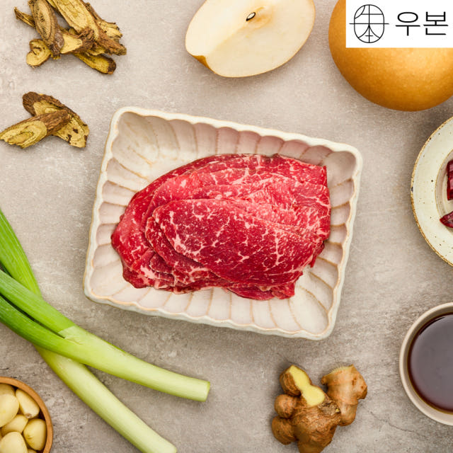우본 한우 간장 앙념 소불고기 전골 500g 캠핑음식 밀키트