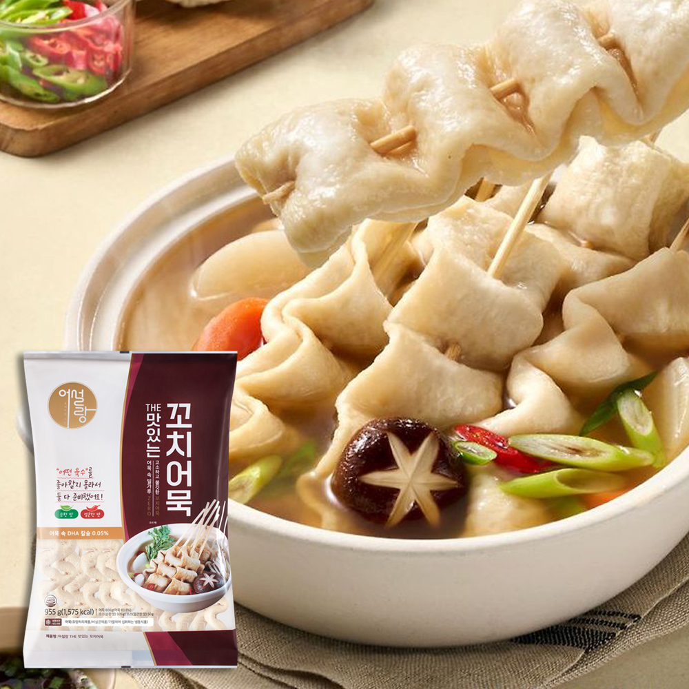 부산 어설랑 밀가루제로 꼬치어묵 955g 꼬치 꼬지 어묵 오뎅 밀키트 탕 요리 추천 - 상품 이미지