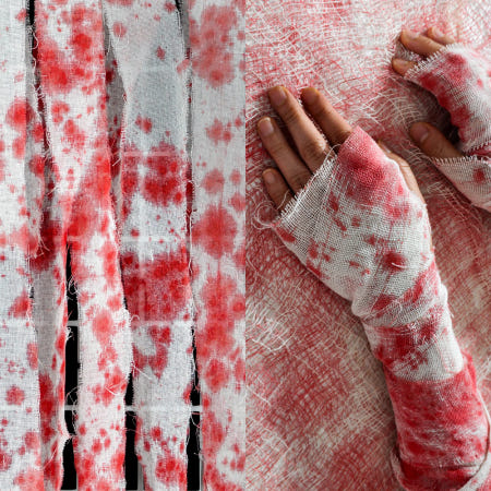 (택배비 무료) 할로윈분장붕대천블러드중형8cmx5m/할로윈데이/할로윈용품