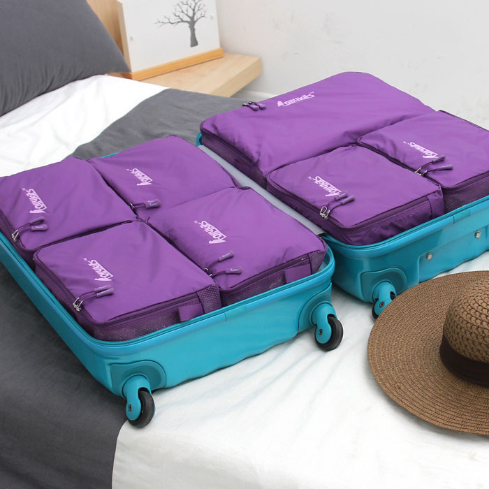 롤리키드 여행용 파우치 기내용 수화물 캐리어 압축 정리 트래블 5종 세트