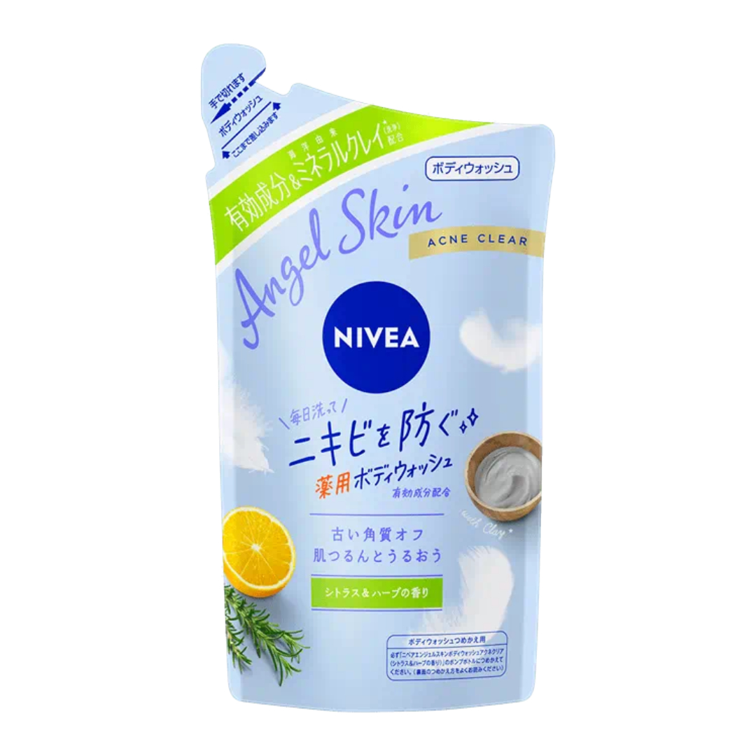 일본 니베아 엔젤스킨 바디워시 리필 아크네클리어, 360ml, 1개 - 메인 이미지