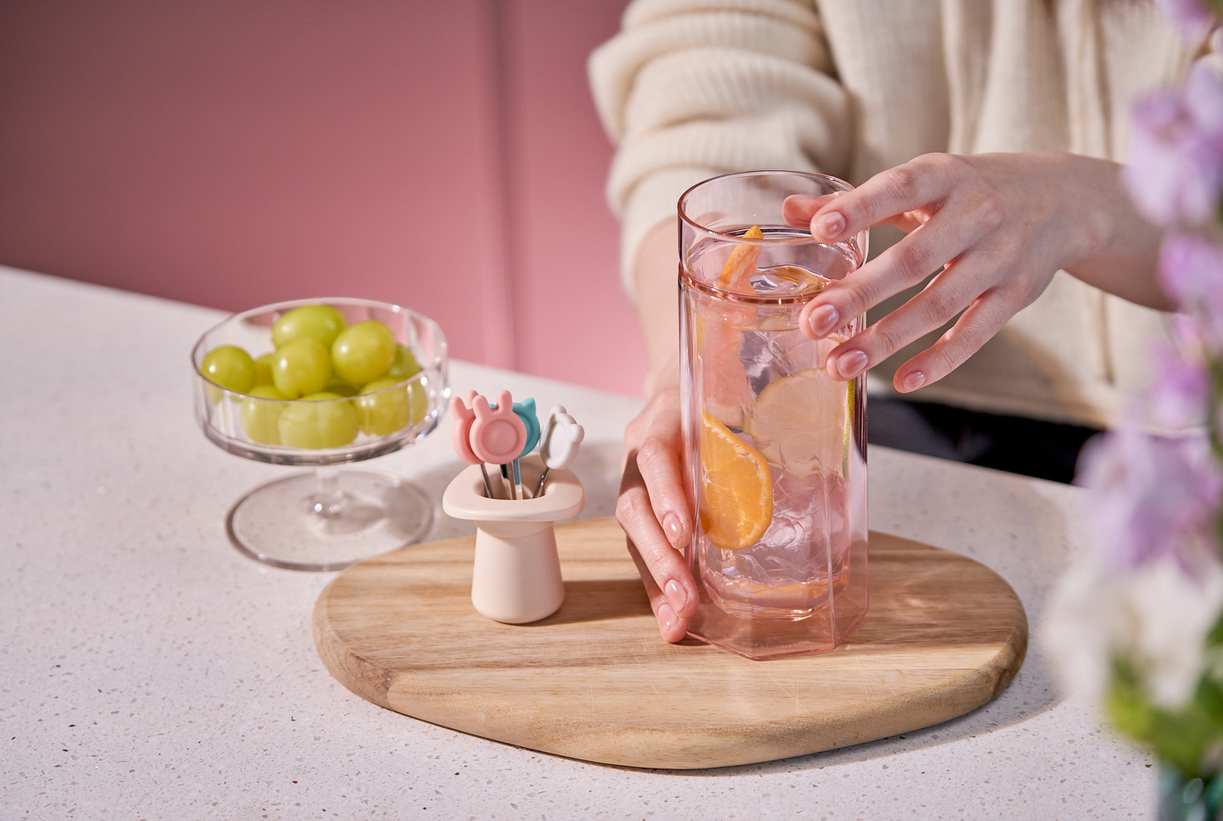 피른 키데 글라스 더블월 이중 내열 잔 유리컵 집들이 선물 420ml, 1개, 에메랄드 그린