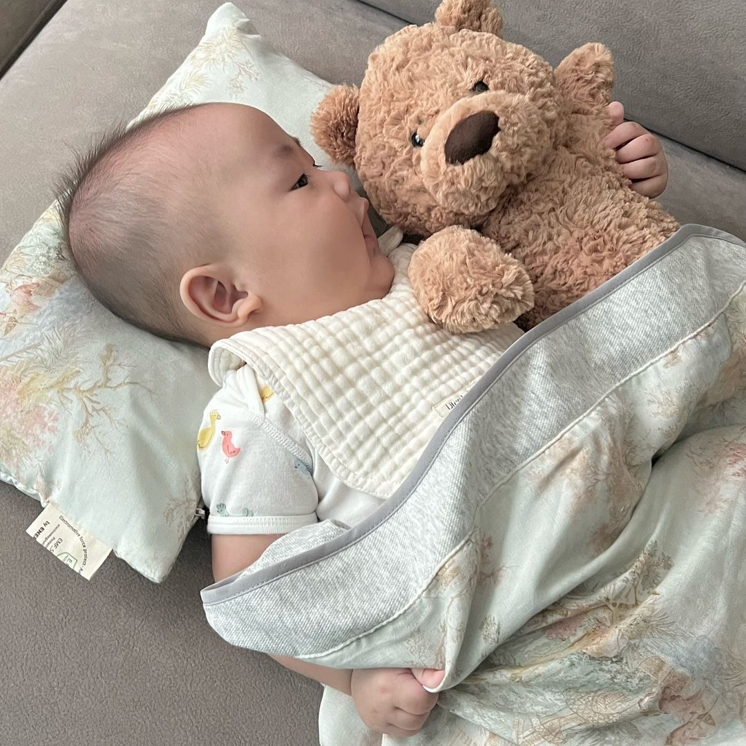 전자파차단 아기 블랭킷 + 모자 + 베개 세트 임신 출산 선물 [에너스텝] 5D힐링