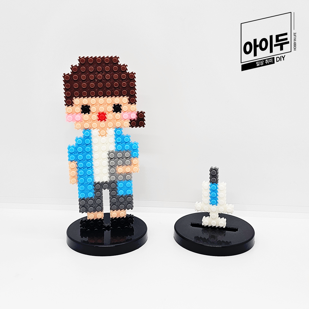 아이두DIY 미니블럭 8mm 직업 진로교구 만들기 간호사 여 자기소개 입학 신학기 - 상품 이미지