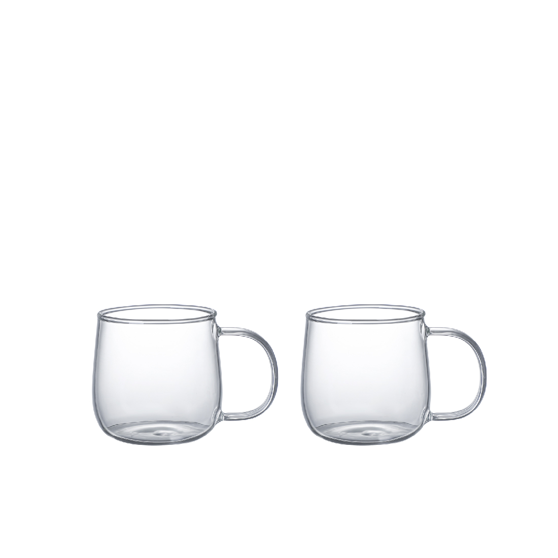 [마린] 라운드 내열유리 머그 380ml, 2개 - 상품 이미지