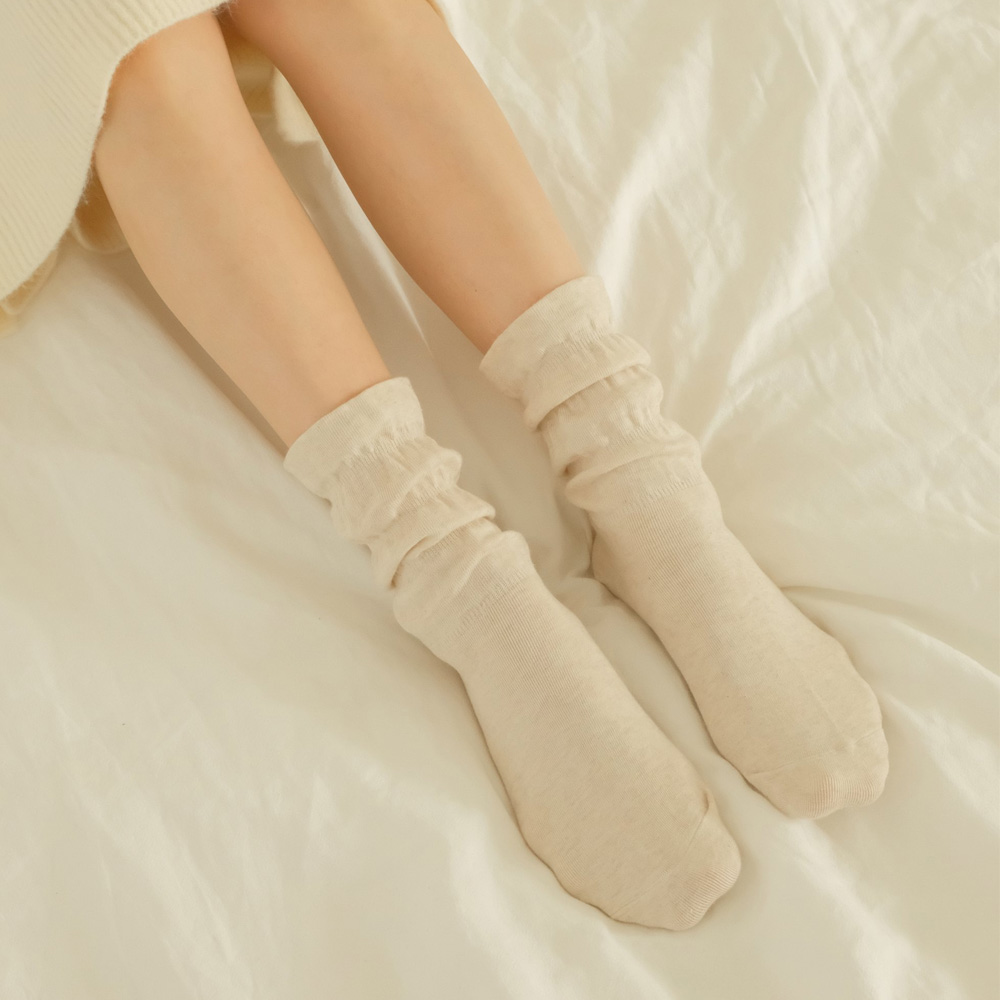 조임없는 무압박 산모 임산부 장목 양말 - 메인 이미지