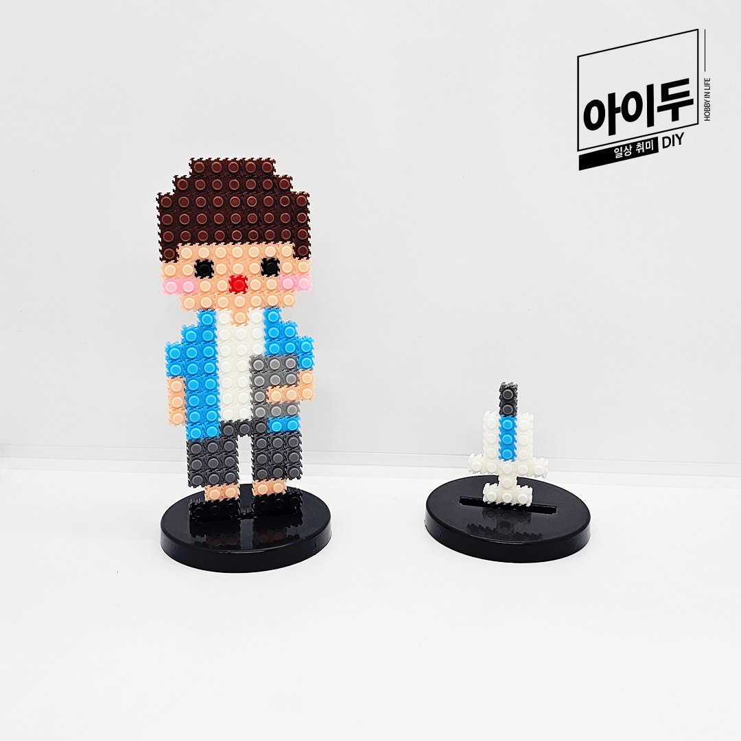 아이두DIY 미니블럭 8mm 직업 진로교구 만들기 간호사 남 자기소개 입학 신학기 - 상품 이미지