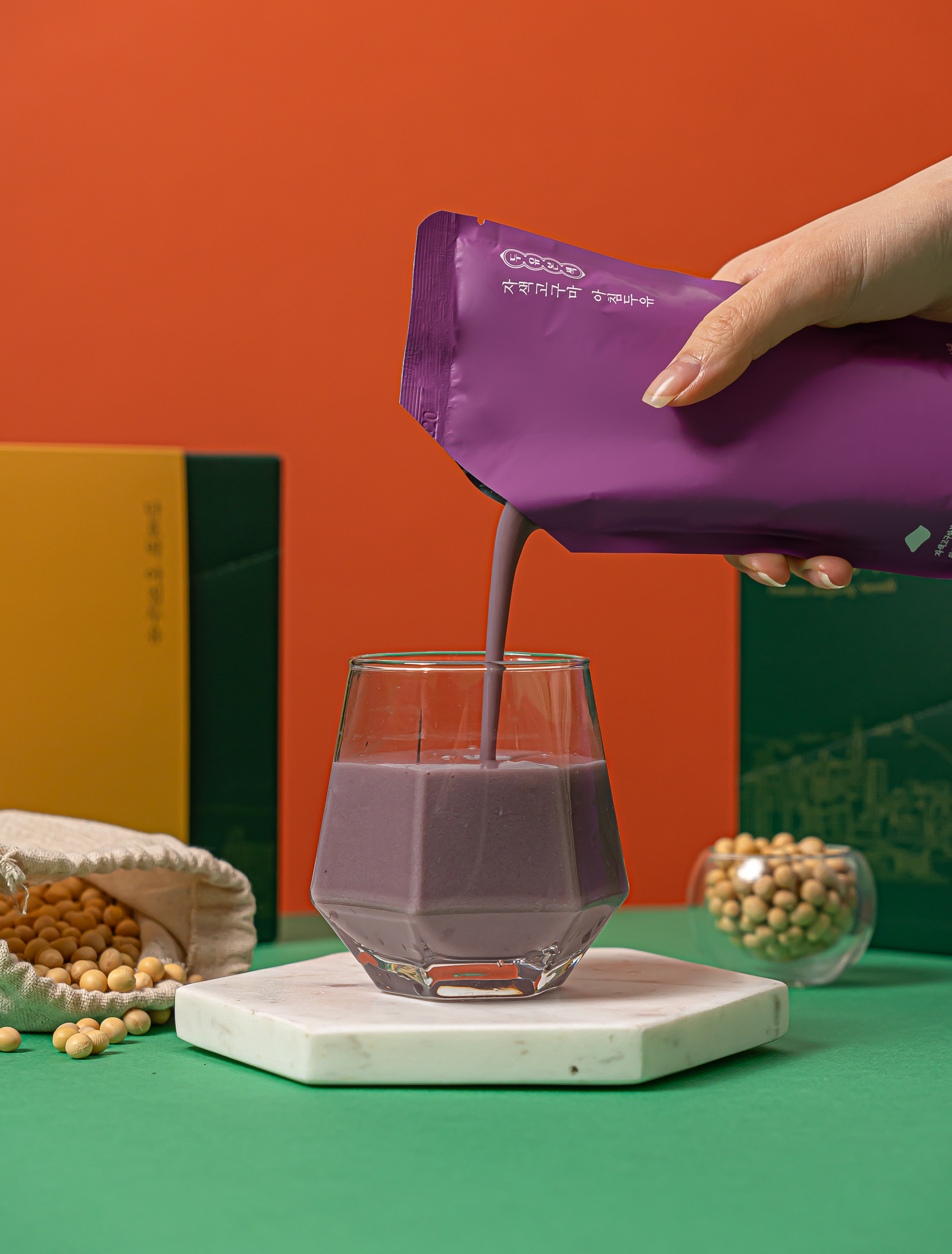 두유본색 홍콩두유 국산콩 무가당 자색고구마 두유 (10개입)