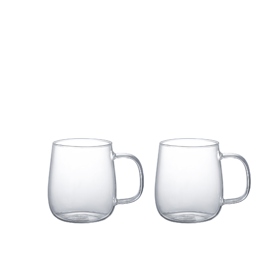 [마린] 라운드 내열유리 머그 500ml, 2개 - 상품 이미지