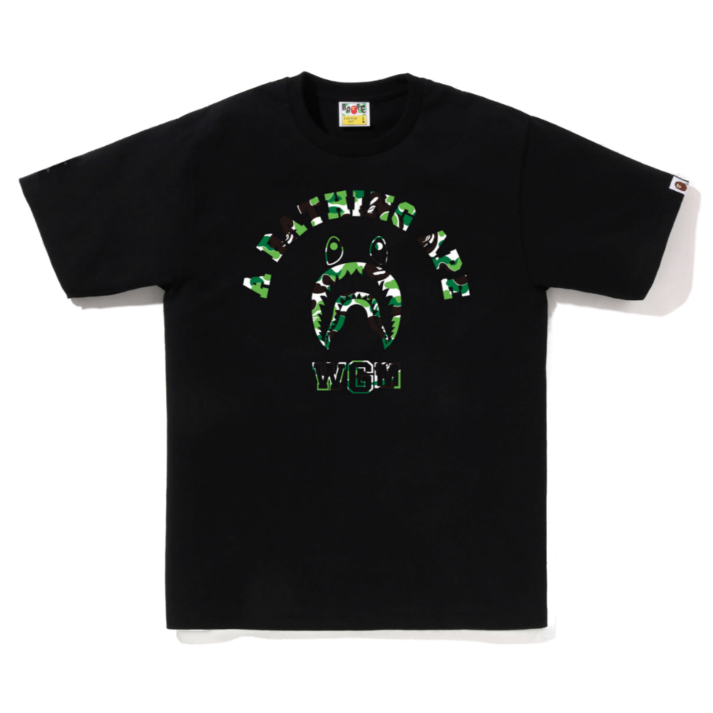 베이프 반팔티 BAPE STORE CHENGDU SHARK COLLEGE TEE 2월 신상 1K72-110-117 - 메인 이미지