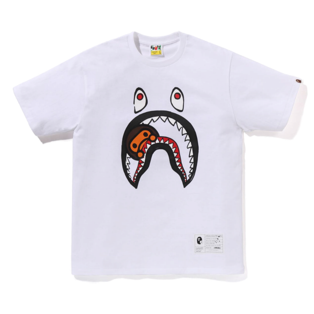 베이프 반팔티 BAPE X JOSHUA VIDES MILO SHARK TEE 2K73-110-923 - 상품 이미지