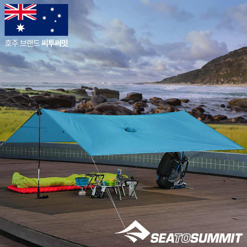 씨투써밋 울트라실 나노 타프 판초 캠핑 백패킹 우비 우의 경량 레인커버 방수 방풍