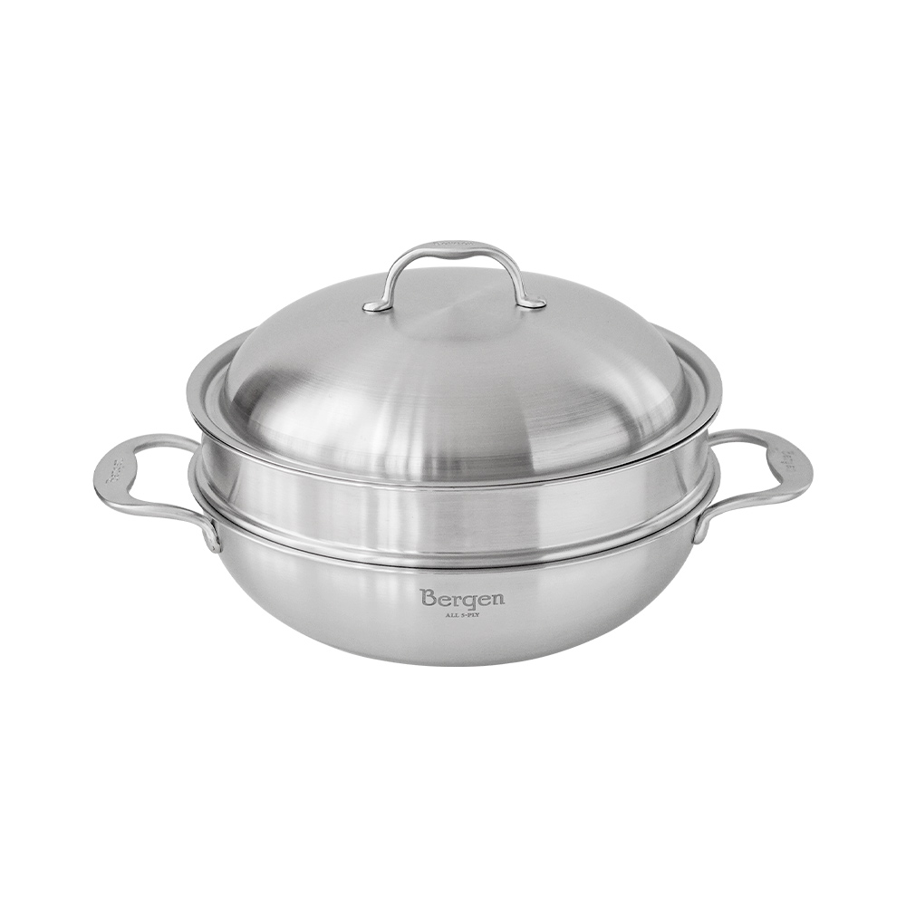 한일스텐레스 통5중 프리미엄 베르겐 IH 궁중 찜기 세트 28cm - 메인 이미지