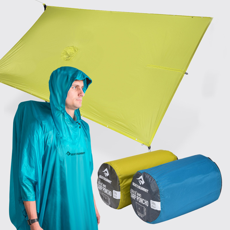 씨투써밋 울트라실 나노 타프 판초 캠핑 백패킹 우비 우의 경량 레인커버 방수 방풍