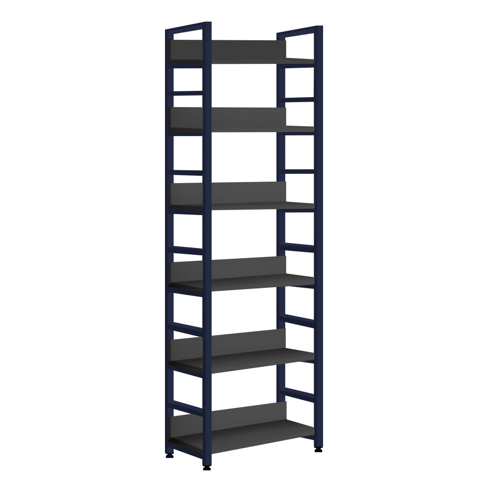 가벽와이드책장 깊은가로형 거실서재화레어 L자형 6단400 N 철제책장 그레이